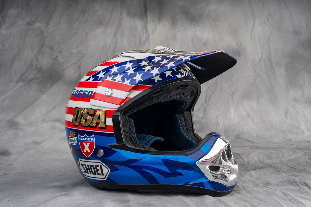 Travis Pastrana Motocross des Nation helmet